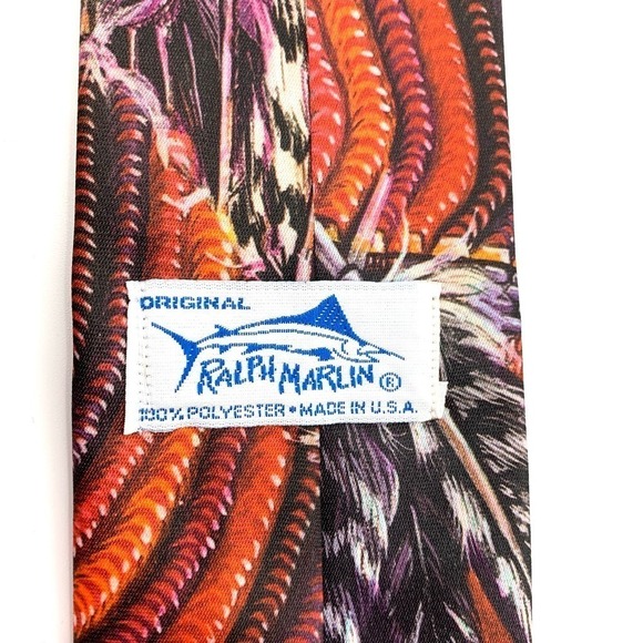 Ralph Marlin 1992 Vintage Tie Titled “Headdress” Made in the USA Standard Width - Picture 3 of 9